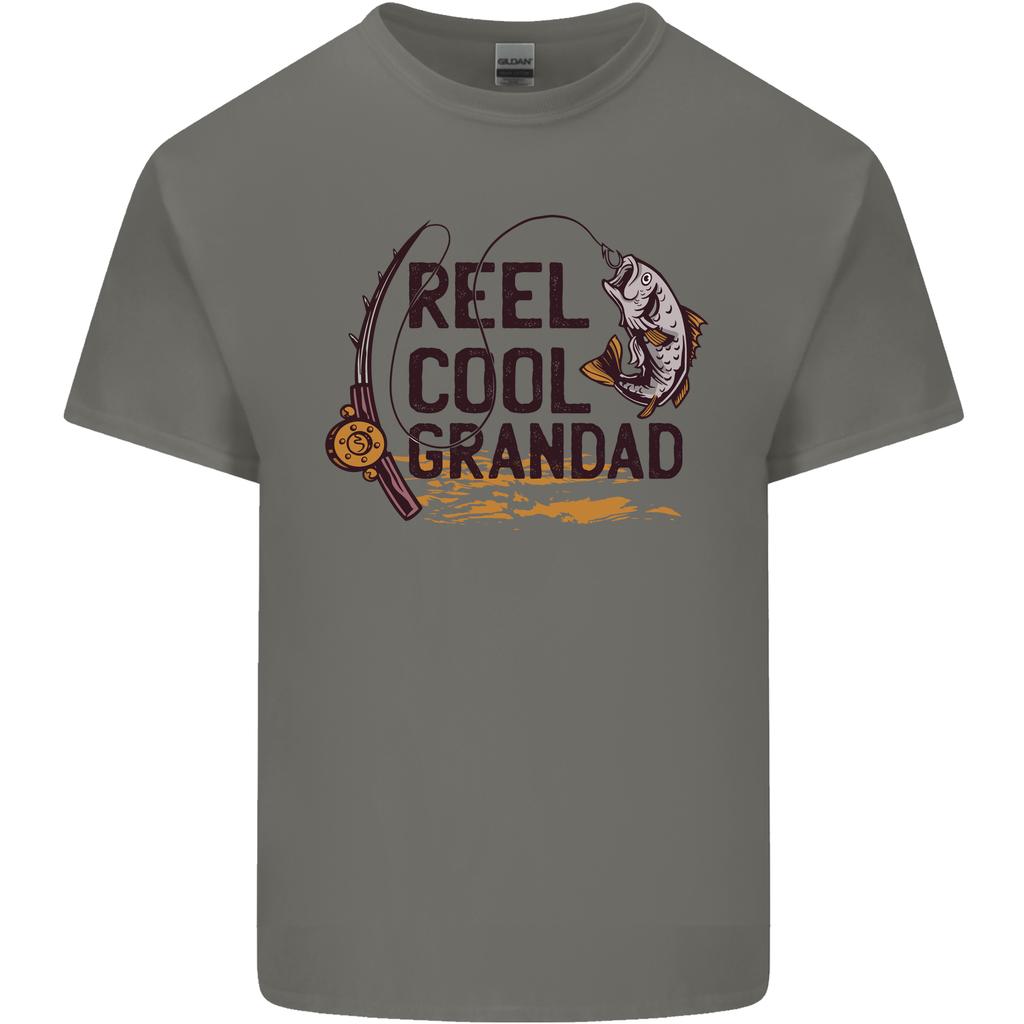 Reel Cool Grandad Funny Fishing FisherUnisex Unisexs Light Cotton TShirt