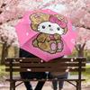 Kitty Leopard Print Umbrella: A Cute and Functional Companion for Outdoor Adventures, Perfect as a Gift 181