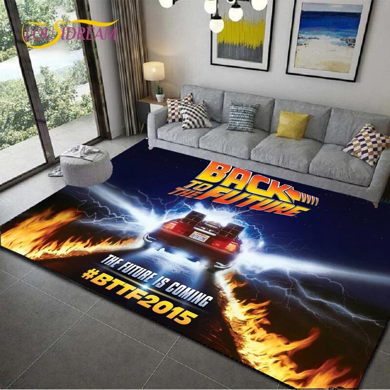 Back To The Future Creative Area Rugs,Carpet for Living Room Bedroom Home Decorative,Kid Rug,Kitchen Bathroom Non-slip Floor Mat