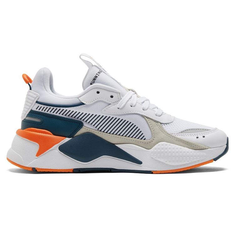 Puma Rs-X Thick Sole Sports Cushioning Non-Slip Wear-Resistant Breathable Lightweight Low-Top Casual Running Shoes Unisex Sneakers White 369579-11