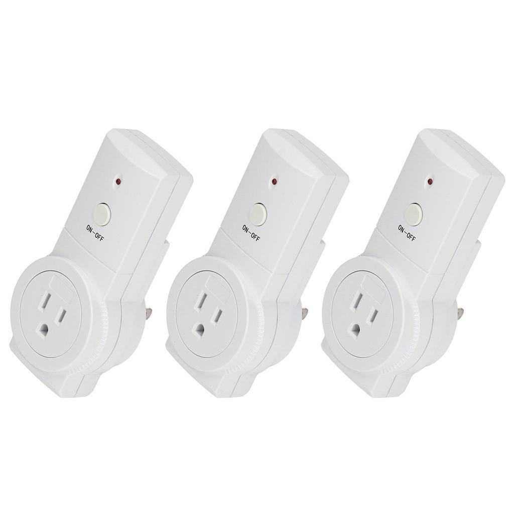 Wireless Switch Socket with Remote Control Smart Outlet Set Built in Battery