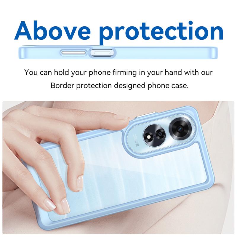 Etui na OPPO A60 Pokrowiec na OPPO A60 4G Ramka TPU Akrylowy panel tylny Bumper Tarcza Ochronne Etui na telefon z tyłu Na OPPO A60 Funda