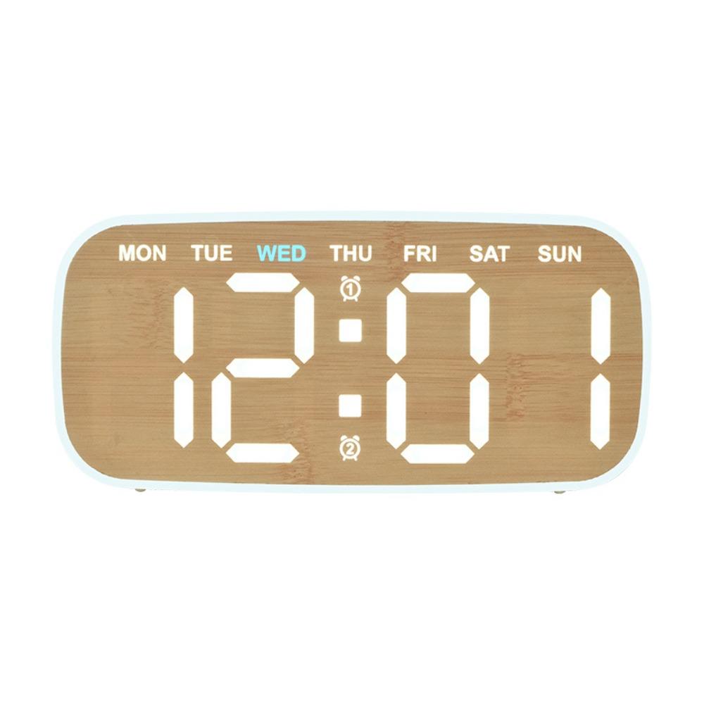 Ambient Light Digital Alarm Clock Temperature Display Electronic Wall Clock Living Room