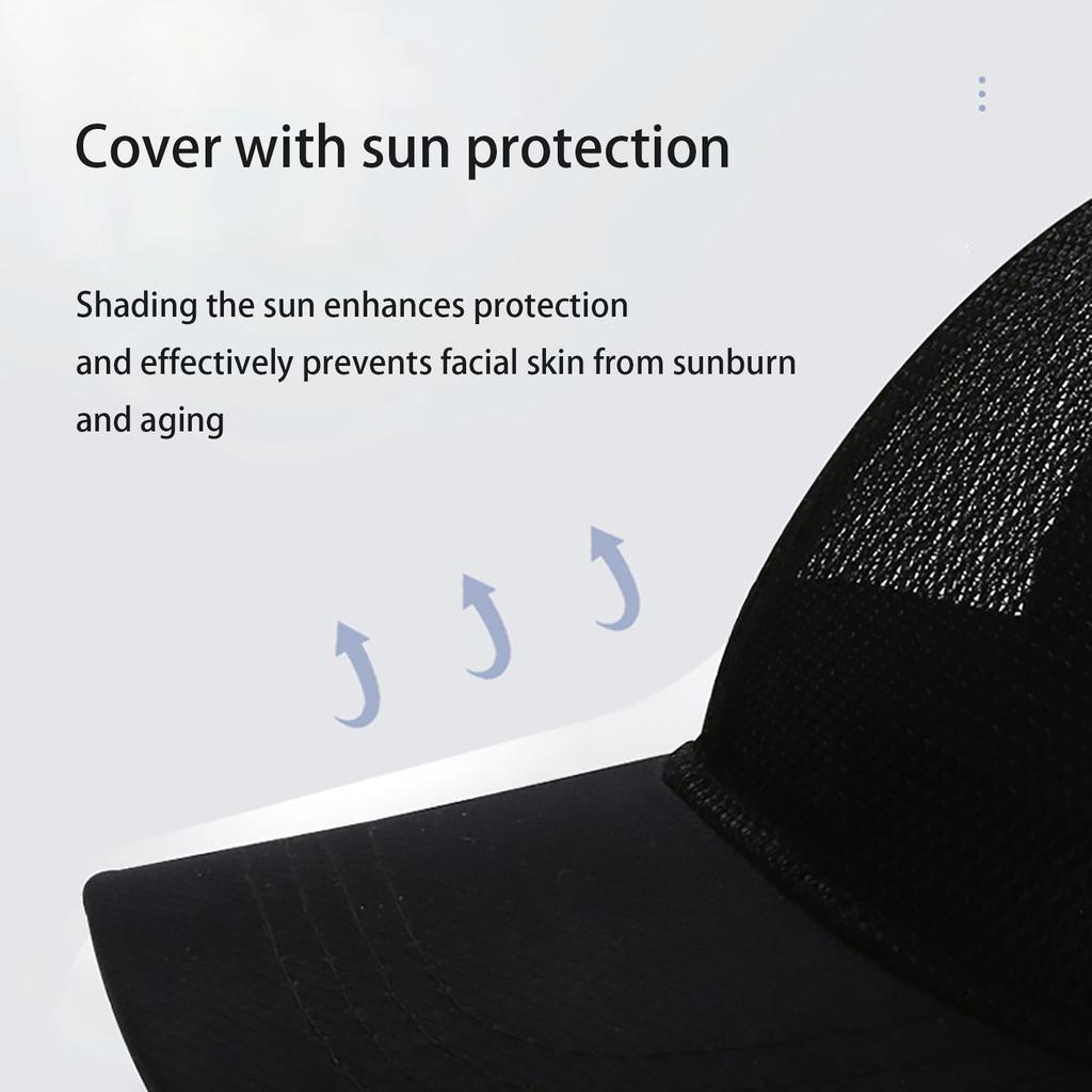 Summer Sun Shade Sun Mesh Hat Outdoor Sports Sunscreen Breathable Fishing Baseball Cap