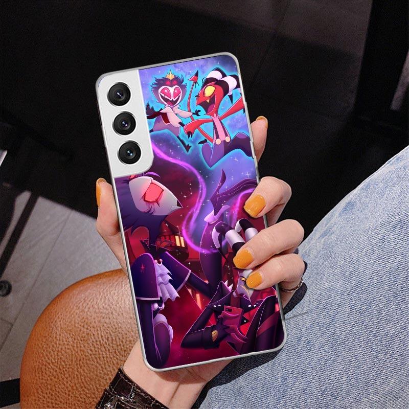 H-Hazbin Hotel Angel Dust Phnoe Case for Samsung Galaxy S26 S25 Edge S23 S24 Ultra S22 Plus S21 S20 FE Unique Cover Soft Coque G