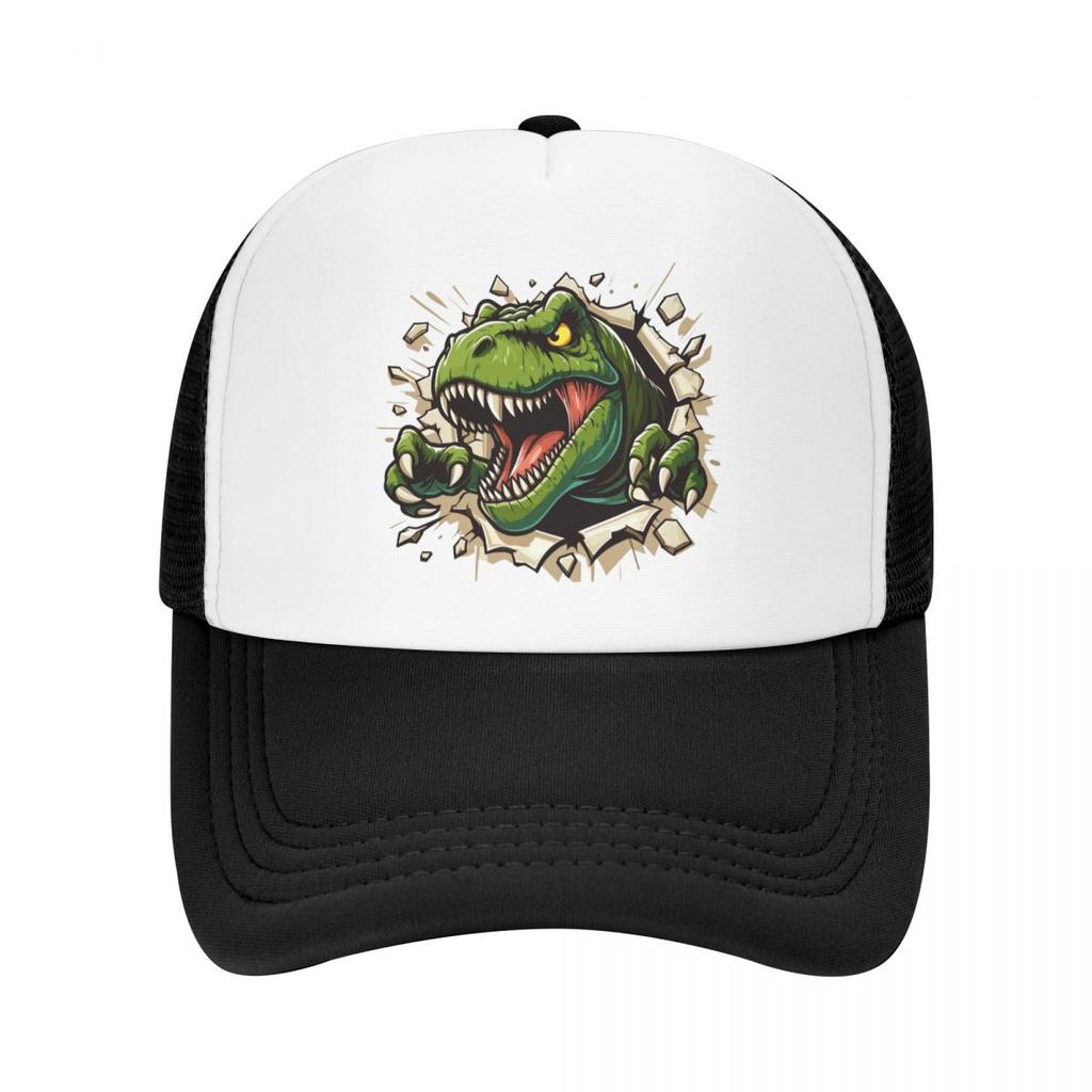 Berretto da Baseball Personalizzato Wild Trex Dinosauro Ruggenti Unisex Donna Traspirante Cappellino Trucker per Esterno Snapback