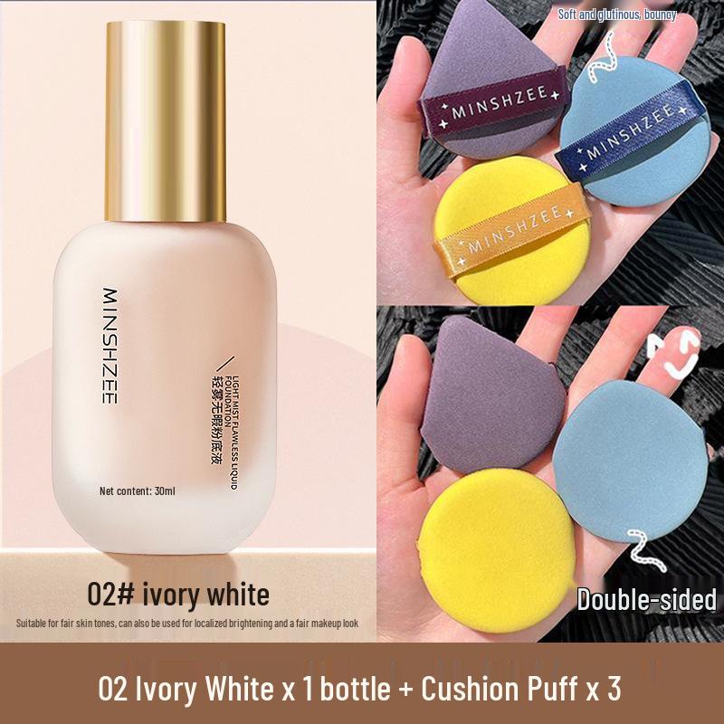 Mingxi Zhi Oil Control Long-Lasting Foundation for Dry & Oily Skin, Anti-Caking & Concealing Formula