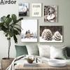 Zima Snow Tree Pine Nástěnný Umělecký plakát Obrazy sobů Obraz na plátně Dům Auto Plakáty Nordic Wall Pictures Dekor do obývacího pokoje