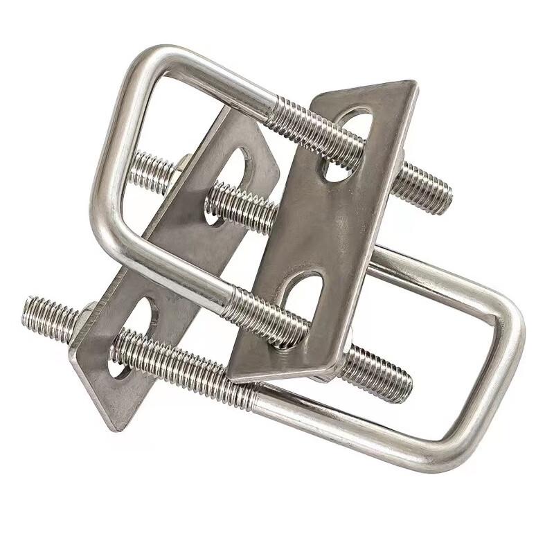 TeGongBang 304 Stainless Steel Square U-Bolt Clamp