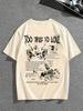 Mens Summer 100 Cotton T Shirt  Artistic Design  Breathable and Soft Fabric Suitable for Daily Casual Wear