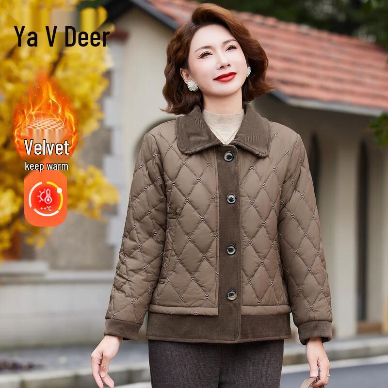 

Yalu Women s Fashion Warm Lapel Padded Jacket XL