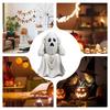 Ghost Figure Ghost Sculpture Spooky Funny Face Expression Gothic For Kitchen Mantel Fireplace Indoor Outdoor Decoration