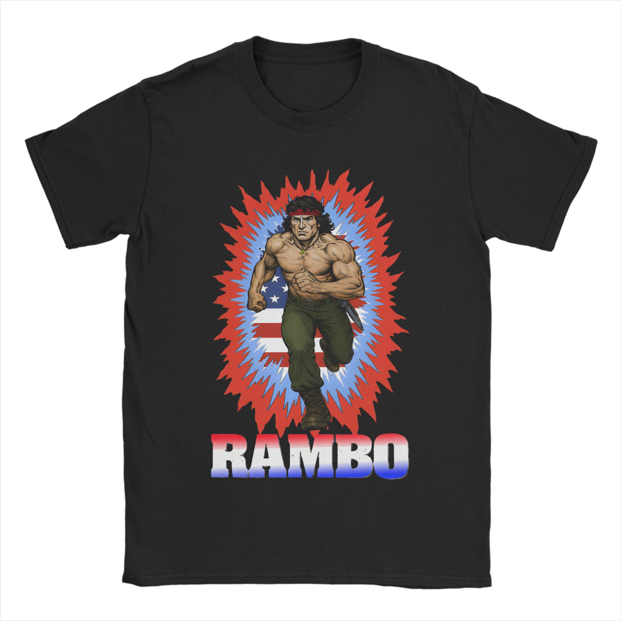 

Unisex Women Graphic Print John Ramb T Shirt Tee 100 Cotton Tshirts Clothing S