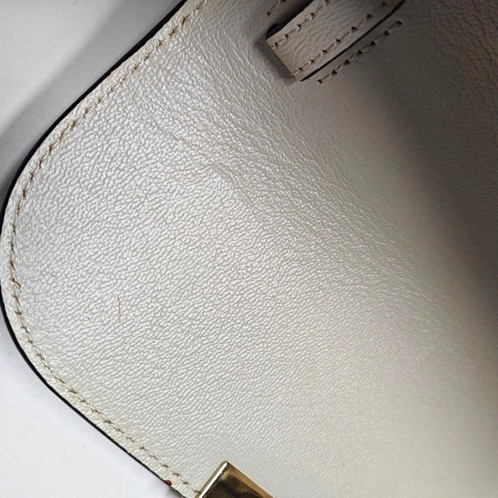 [Pre-Owned] Padlock Metal Lock Couple Vintage Logo Canvas And Leather Messenger Bag - Very Good #1BP4G42