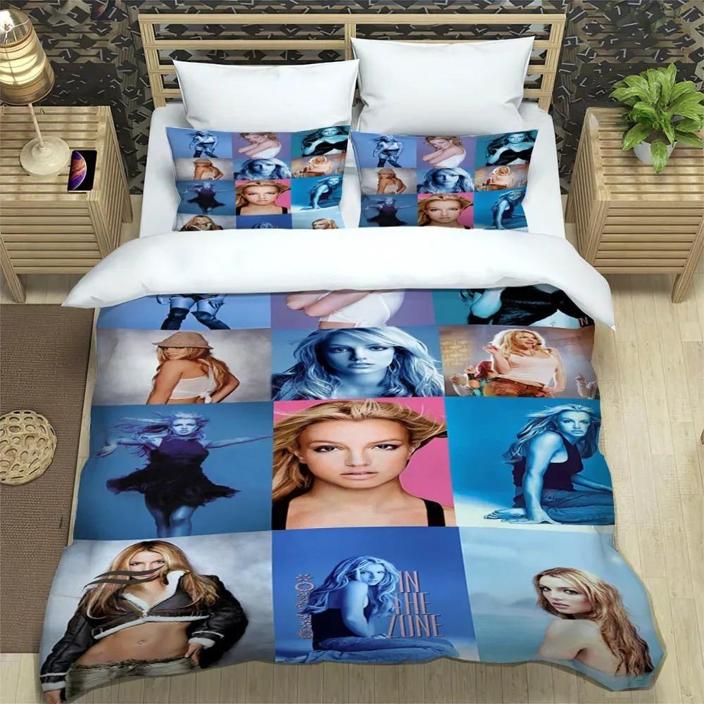 Britney Spears Bedding Set Single Twin Full Queen King Size Bed Set Adult Bedroom Duvetcover Sets Personality Bed Sheet Set