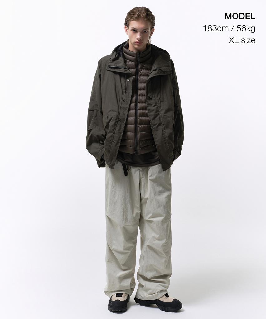 Musinsa Standard [City Leisure] Cn Hooded Shell Parka [Mud Grey]