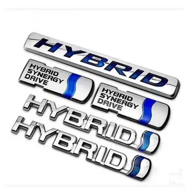 hxqgn9 1Pc 3D Metal emblem For Toyota Camry hybrid car logo HYBRID car sticker word logo rear tail modification sticker car Accessories