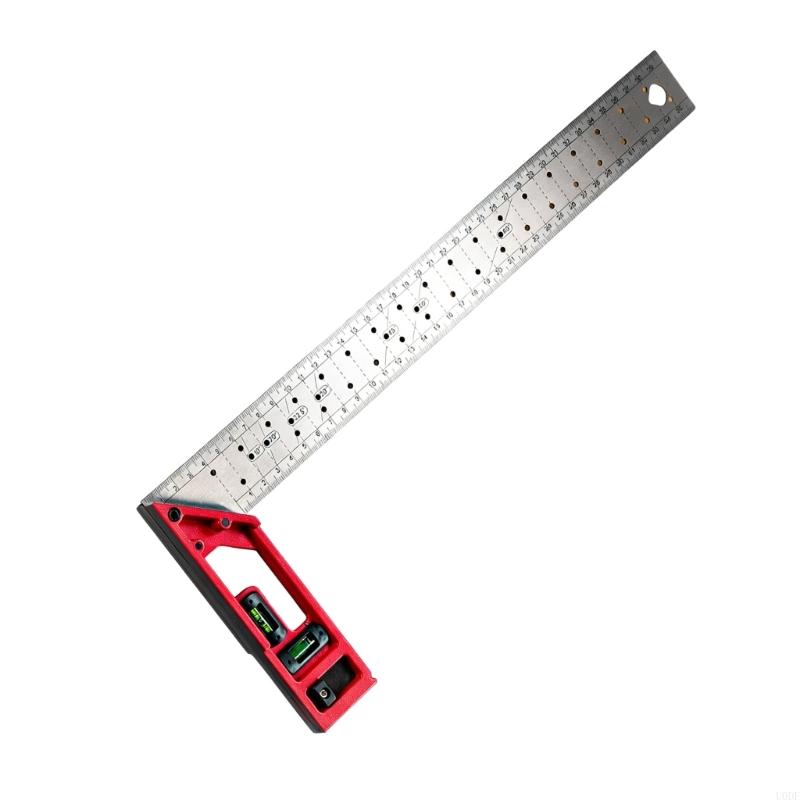High Precise All Purpose Aluminum Measuring Square with Preset Positioning Holes