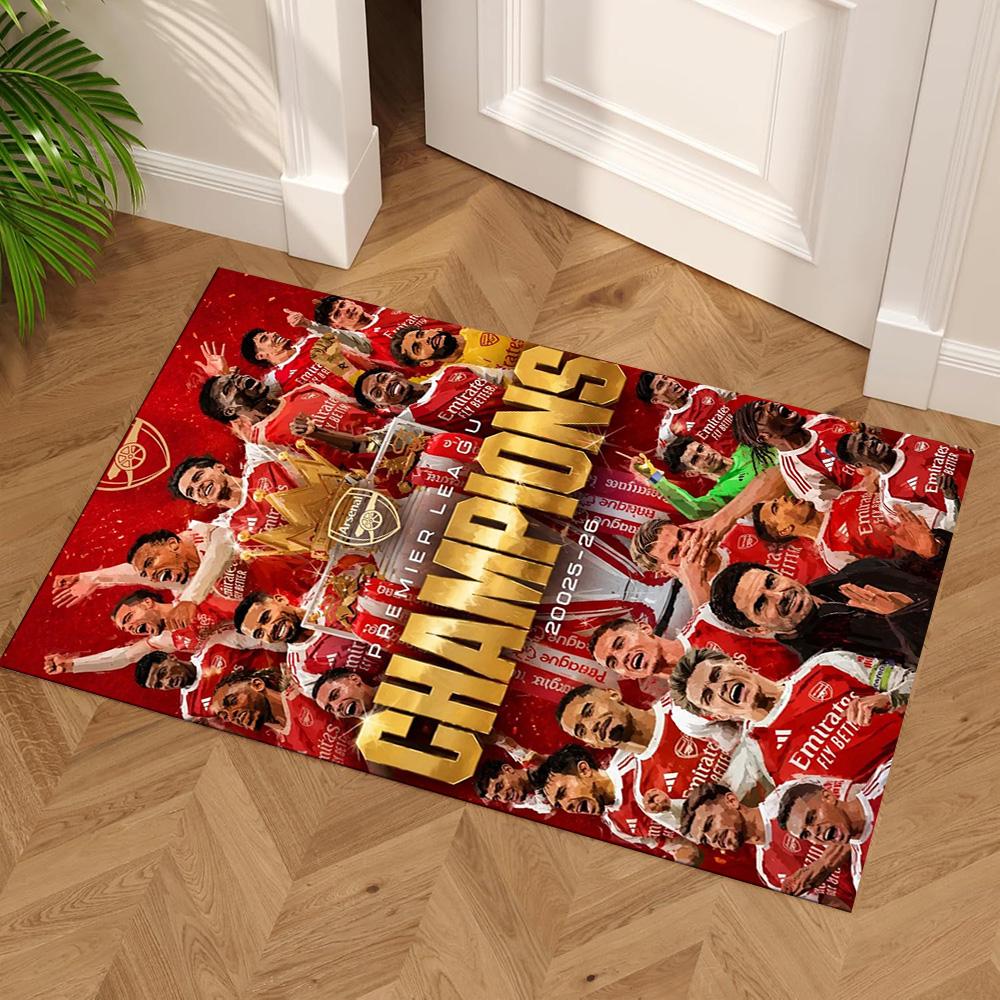 Arsenal Football Player Area Rug Perfect for Dormitory Study Room Outdoor Decorate Room Anti-slip Rug Anime Office Decor