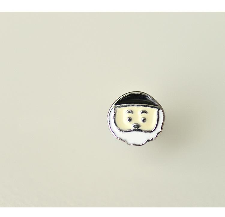 Versatile Cute Cartoon Asymmetrical Earrings for Women - Christmas Drip Glaze Boy Girl Studs