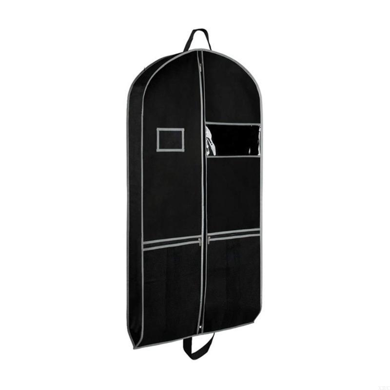 

Hangers Pack Garment Bag Travel Garment Bags with Pockets Heavy-duty Non-woven Fabric Clothing Dust Cover for Men X3UC