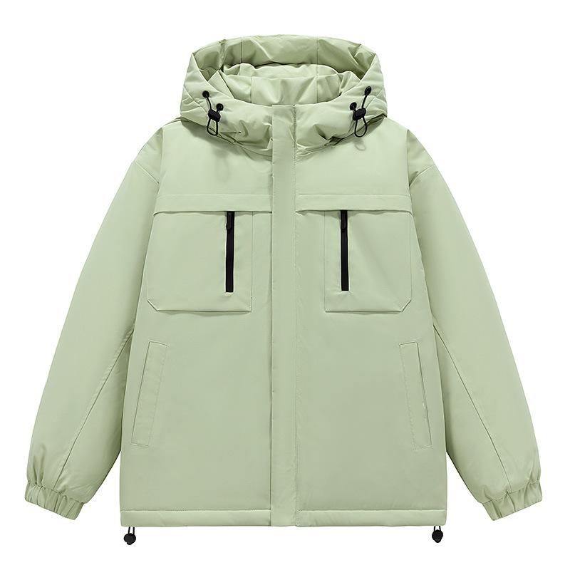 Winter Explosion Outdoor Tooling Mountain Charge Cotton Clothes Men and Women Couples Color Matching Hooded Jacket Cotton Clothes Factory