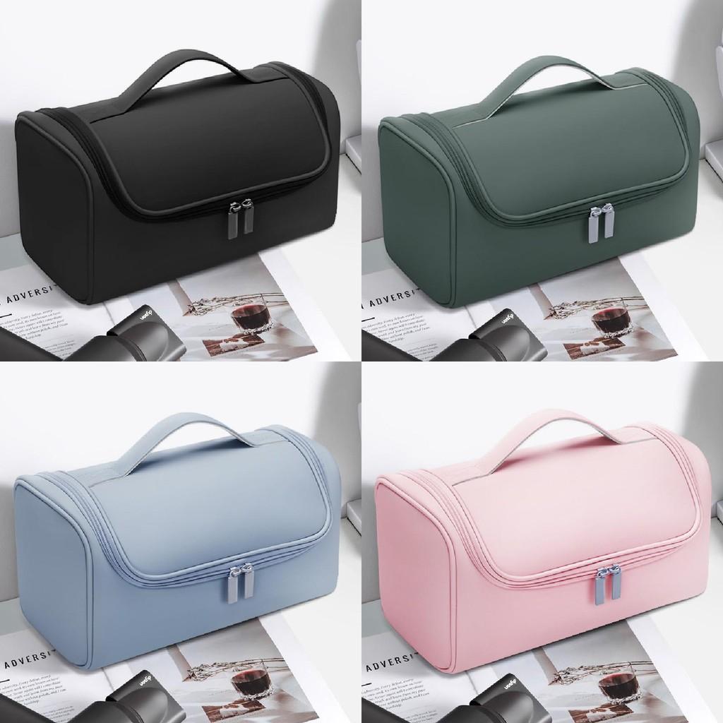 Travel Hair Dryer And Curling Iron Organizer Pu Storage Bag For Bathroom And Vacation Use