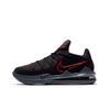 Lebron 17 Low EP Bred Men Sneakers Black University-Red Dark-Grey CD5006-001