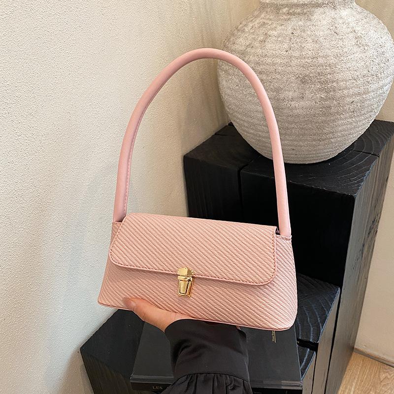 Retro Fashion Simple Shoulder Bag New Casual Portable Underarm Bag Commuter Versatile Women's Bag