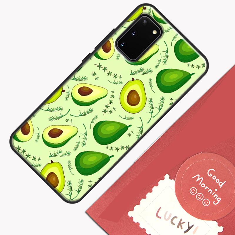 Avocado Pattern Phone Case For Samsung Galaxy S25 S26 Ultra S20 S21 S22 S23 S24 Plus S9 S10 S25 FE Cover Shell