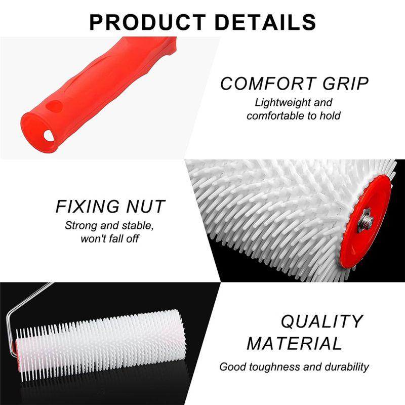 M-Modern-9 Inch Screed Spiked Roller Latex Floor Self Leveling Spiked Roller For Epoxy Floor
