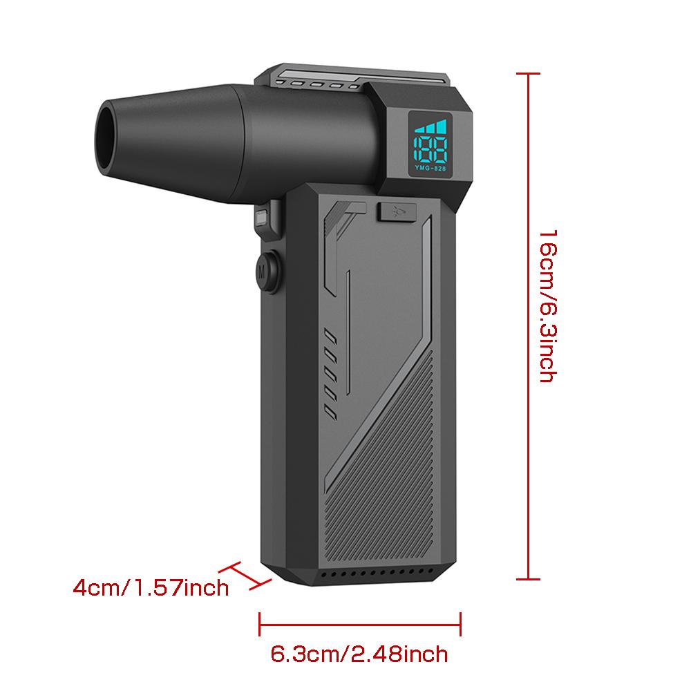 Handheld Turbo Jet Fan High Speed Violent Fan Type-C Charging 130000RPM 2025 With Brush Cleaning Blower Tool Powerful Air Blower Portable