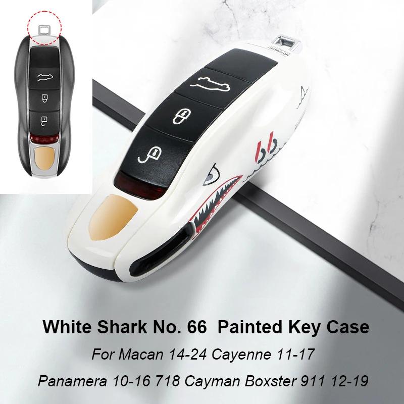 

For Porsche Panamera Cayenne Macan 718 Cayman Boxster 911 Taycan car 92 personalized key case protective shell remote fob cover