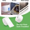 1 Roll of Waterproof White PVC Self-Adhesive Tape - Perfect for Bathroom, Sink & Kitchen - Super Strong Stickiness!