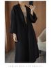 Women's Plus Size Long Wool Coat - Trendy Knee-Length Outerwear for Autumn/Winter 2025