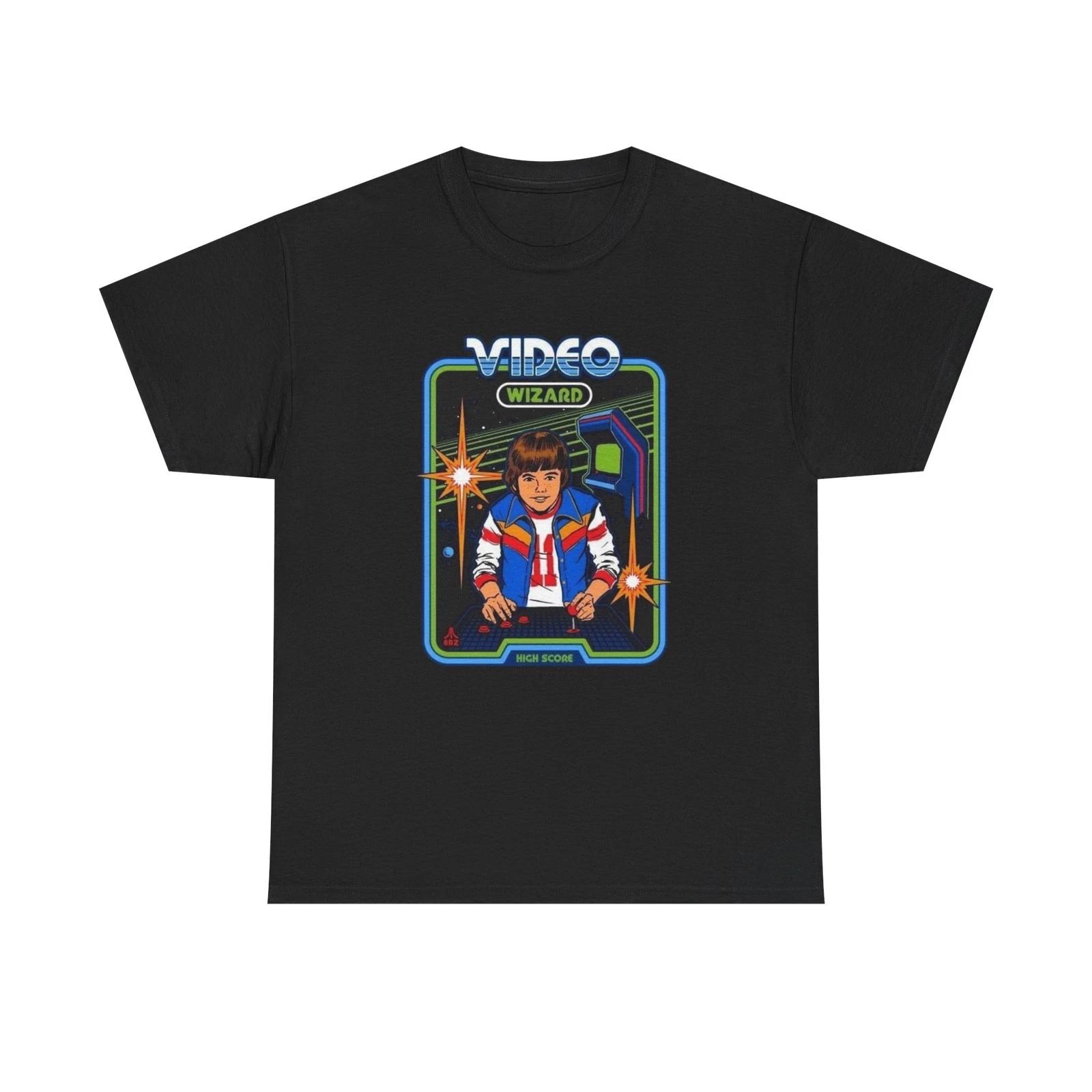 

Video Game Wizard Graphic T Shirt Unisex Heavy Cotton Tee NEW Gift 3XL