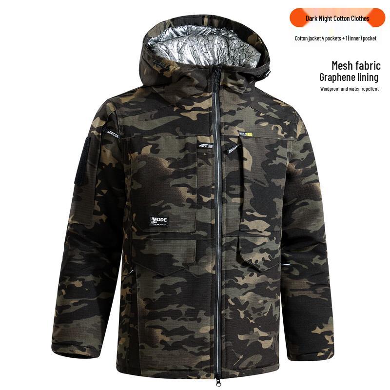 Mr. Taoli Graphene Insulated Mid-Length Winter Jacket M-XXXXL