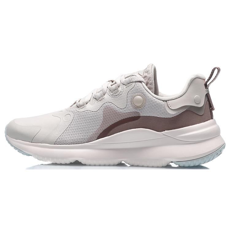 

Li Ning Cushioning Slip Resistant Abrasion Resistant Breathable Lightweight Low top Running Shoes Unisex Taupe AREQ023-2 43