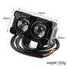 1pc Universal Motorcycle LED HeadLight Spotlights Projector Lens Yellow White High Low Beam Fog Light Universal Auto Offroad