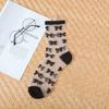 Polka Dot Socks Women See Through Transparent Crystal Silk Socks Summer Ultra-thin Breathable Girls Kawaii Cute Nylon Long Socks