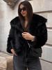 Women's Autumn and Winter New Imitation Fur Jacket Top Women's Wool Short Plush Jacket