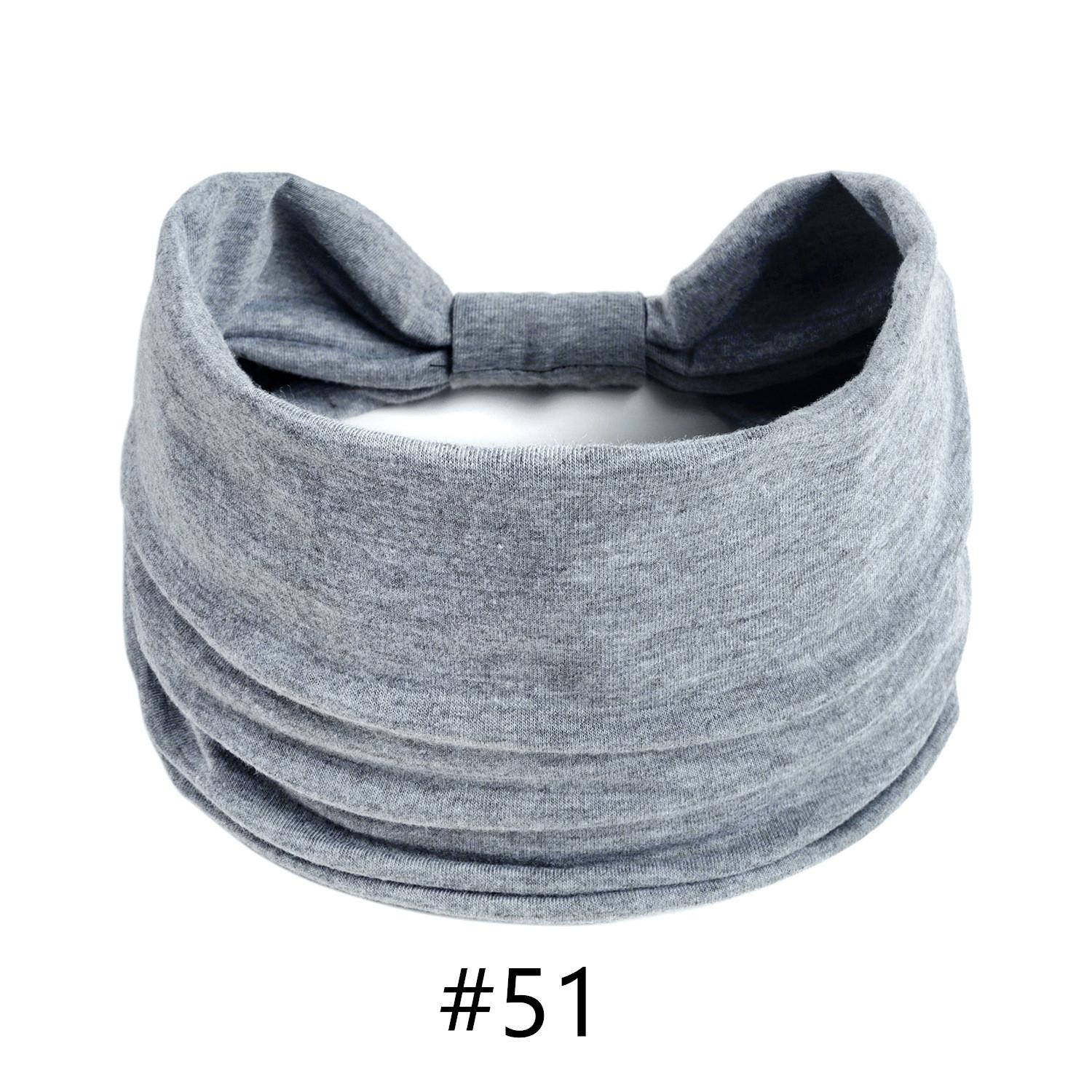 

Тюрбан для голови Одноколірні вузли Широкі пов язки для жінок М які бавовняні спортивні еластичні гумки для волосся Аксесуари Бандана для йоги Бандаж