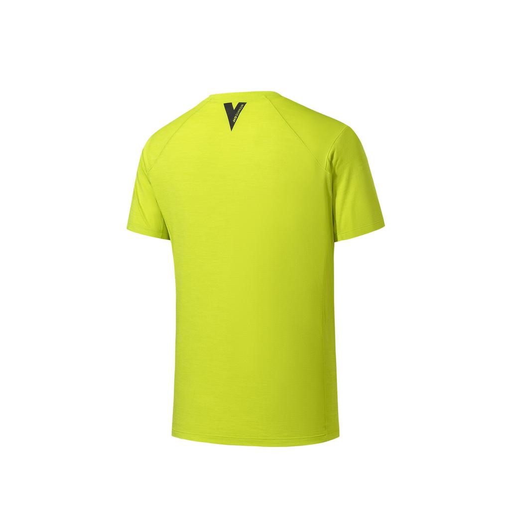 Anta Champion Mens Short Sleeve Knitted T-Shirt Summer 2026 Men tops Lemon-Mist-Yellow 152620107-2