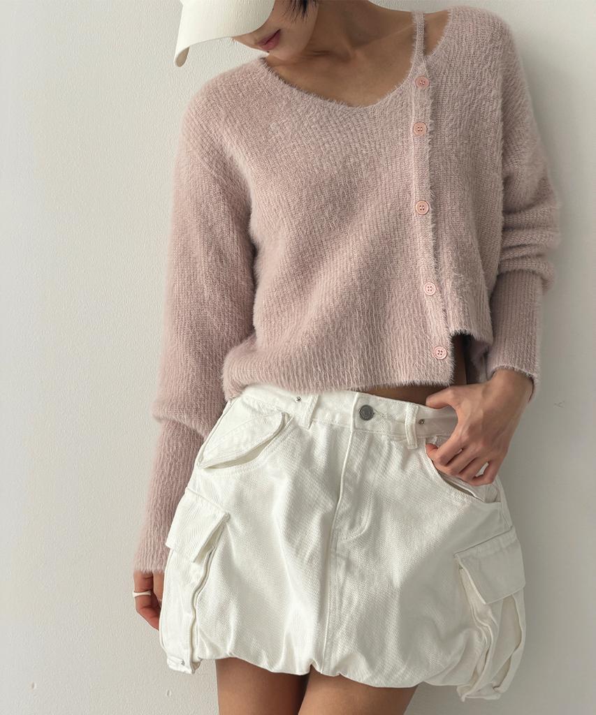 THE GREEN LAB Hairy Soft Knit [Pink]