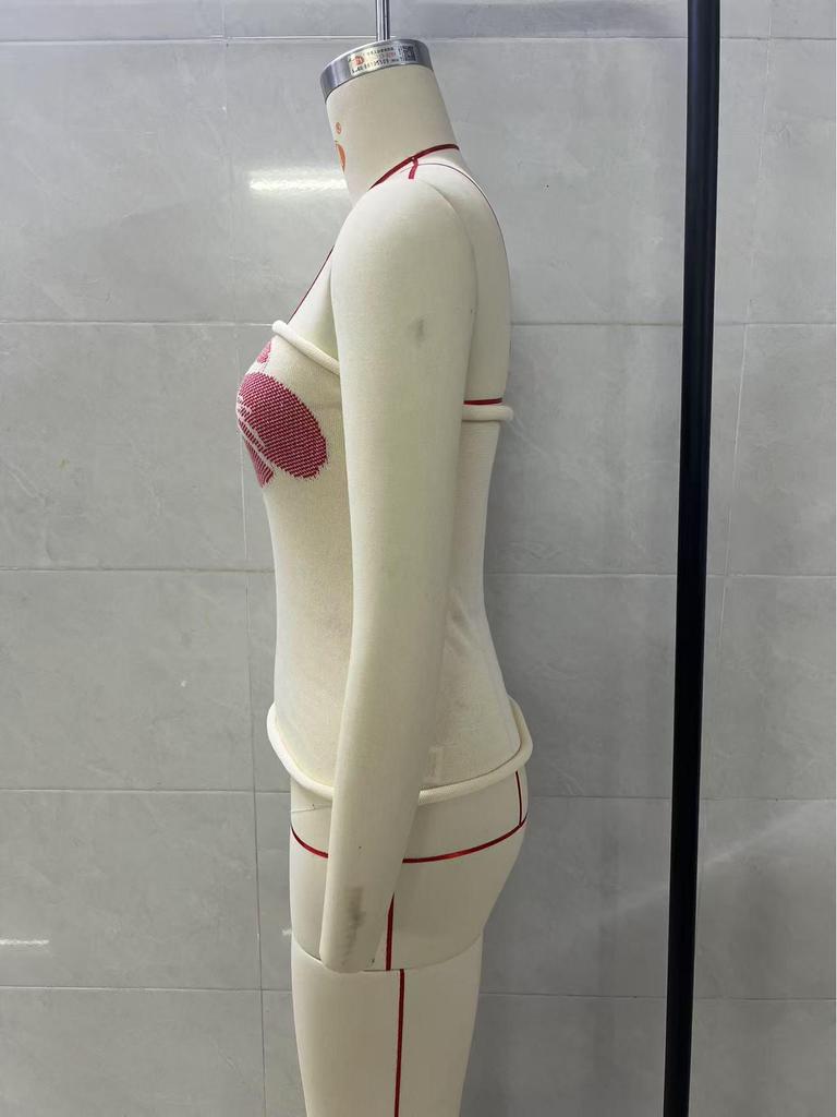 European & American Sexy Hot Sleeveless Knitted Bandeau Top for Women, 2025 Collection.