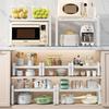 006-ZWJ-70139A-WH Cabinet Storage Shelf Household Countertop Storage Rack for Kitchen Spice Microwave