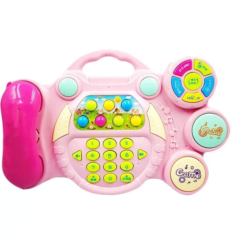 

Baby Phone Opportunity Call Dad, Mom, Baby And Child Early Education Puzzle Toys For Boys And Girls 06 Months 1 To 2 Years Old розовый