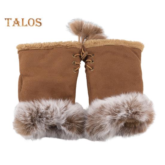 

1 пара женских зимних варежек, регулируемые, с завязками, толстые, плюшевые, из искусственного меха, ветрозащитные, нескользящие, студенческие перчатки для письма, сохраняющие тепло, варежки без пальцев для набора текста верблюд