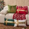 Festive Throw Pillow Cover Gold Foil New Year Christmas Decorative Cushion Cover Modern Home Sofa Couch Decor Pillowcase 45x45cm