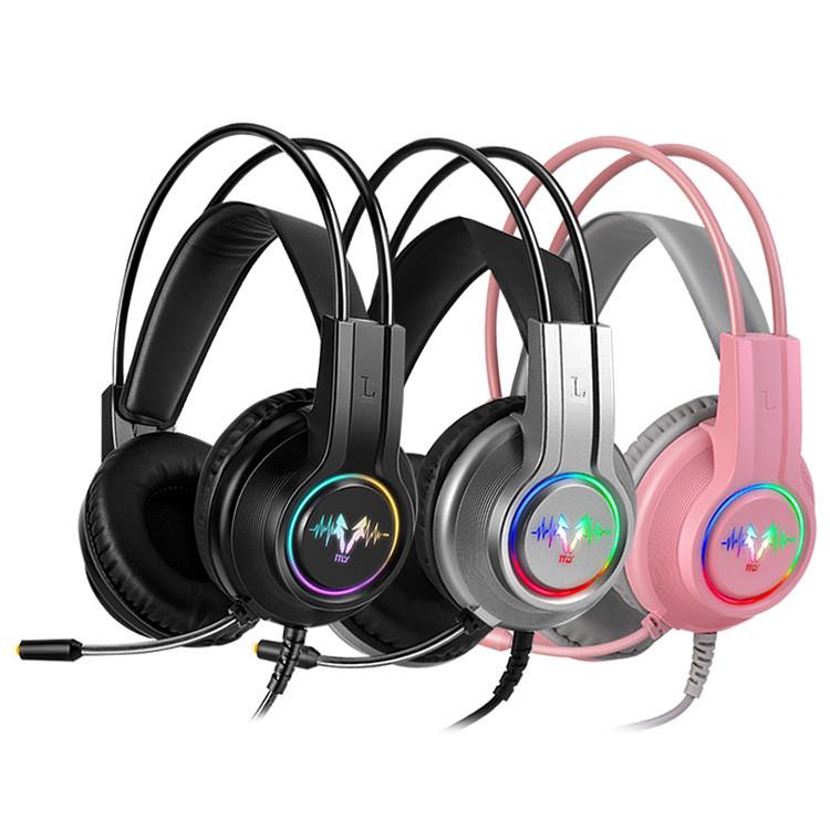 Yidianling H200 Luminous Head-mounted Gaming Headset with Noise Cancelling & Deep Bass